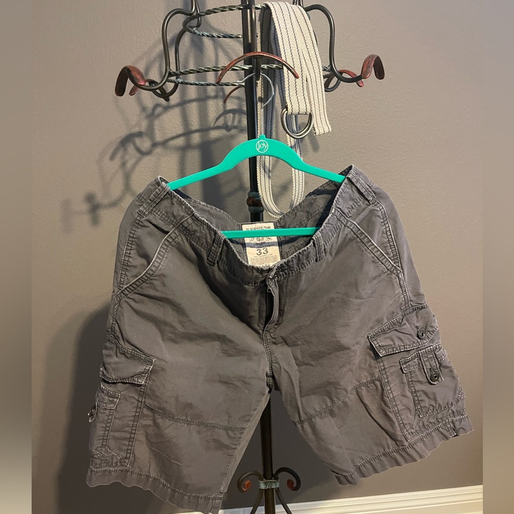 Light Black Cargo Shorts